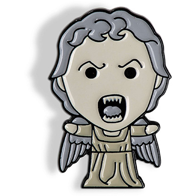 Doctor Who Weeping Angel Chibi Style Pin Badge